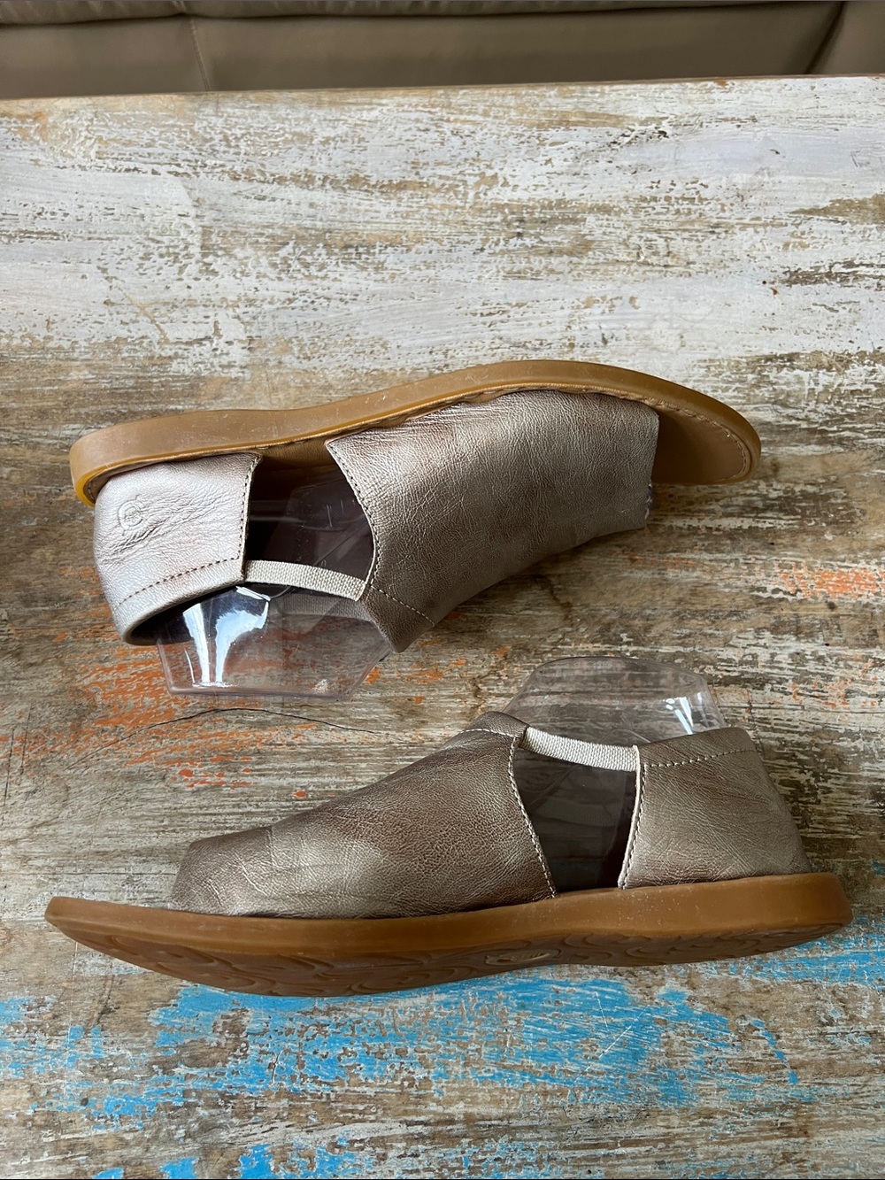 Børn Cove Modern Slide Sandal Gold Panna Cotta Size 10 - Picture 8 of 14